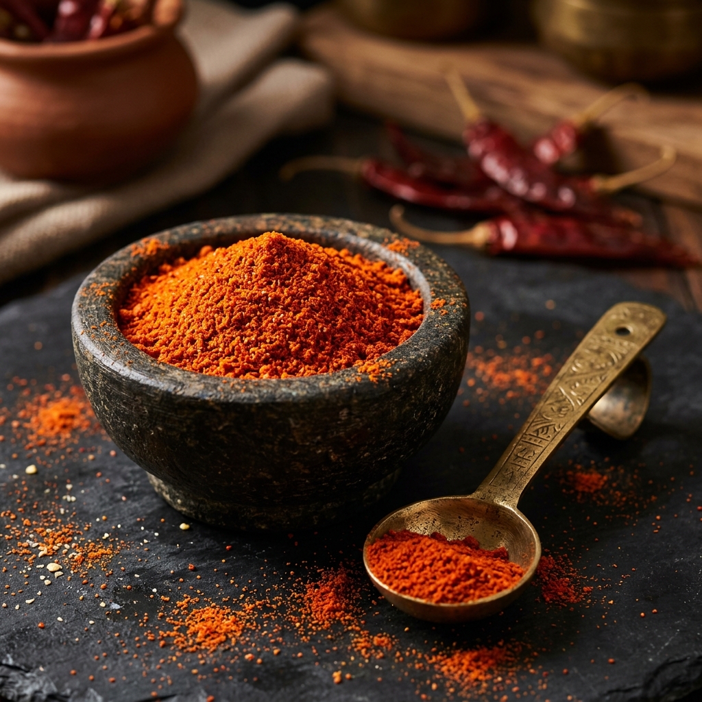 Finely Ground Guntur Chilli Powder